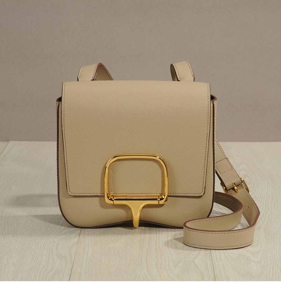 Genuine Leather Saddle Shoulder Bag