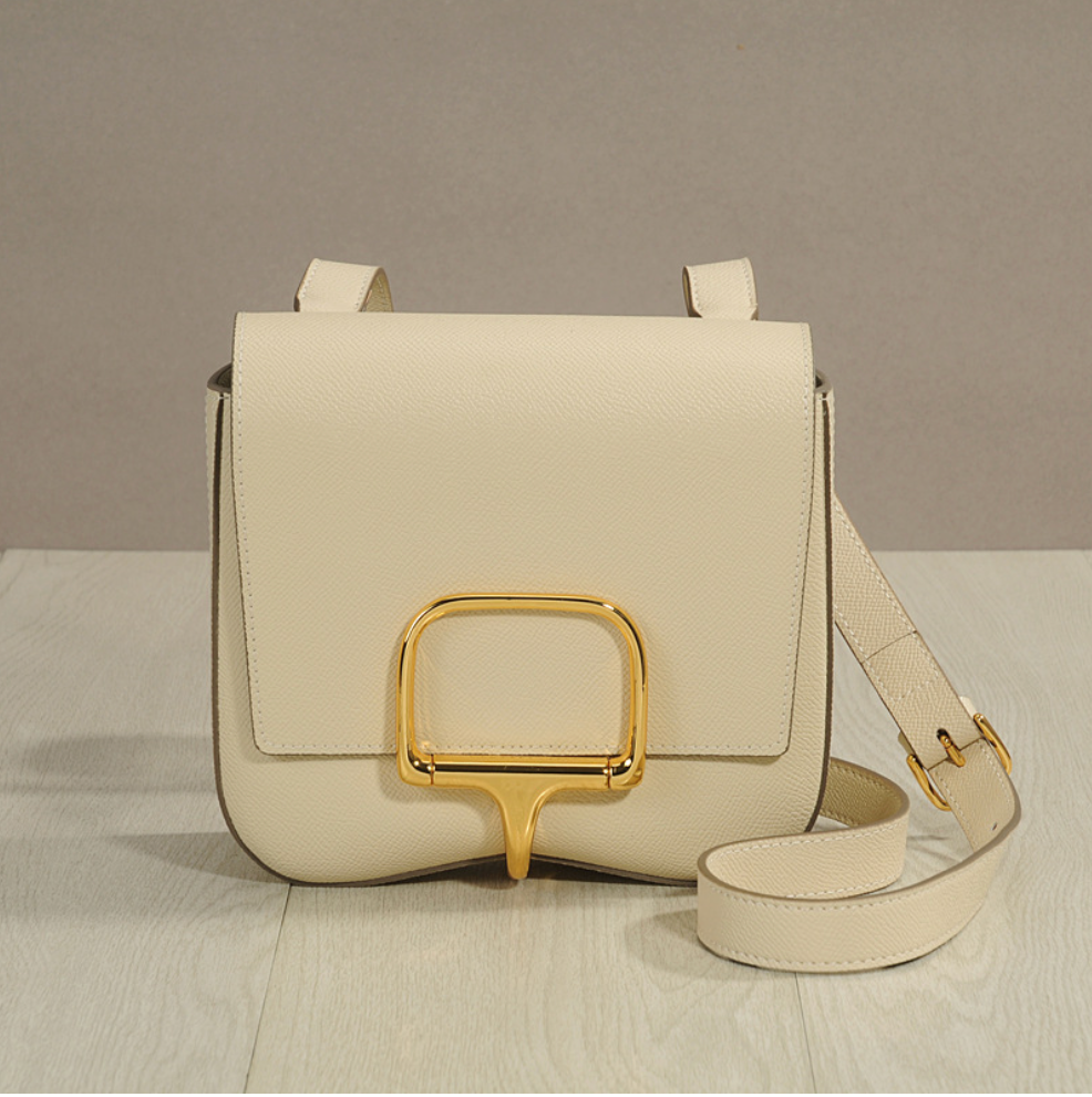 Genuine Leather Saddle Shoulder Bag