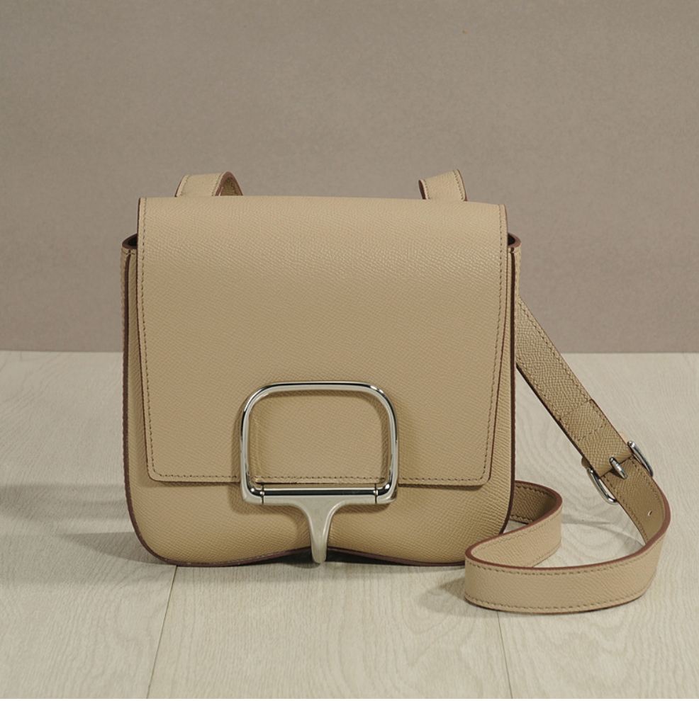Genuine Leather Saddle Shoulder Bag