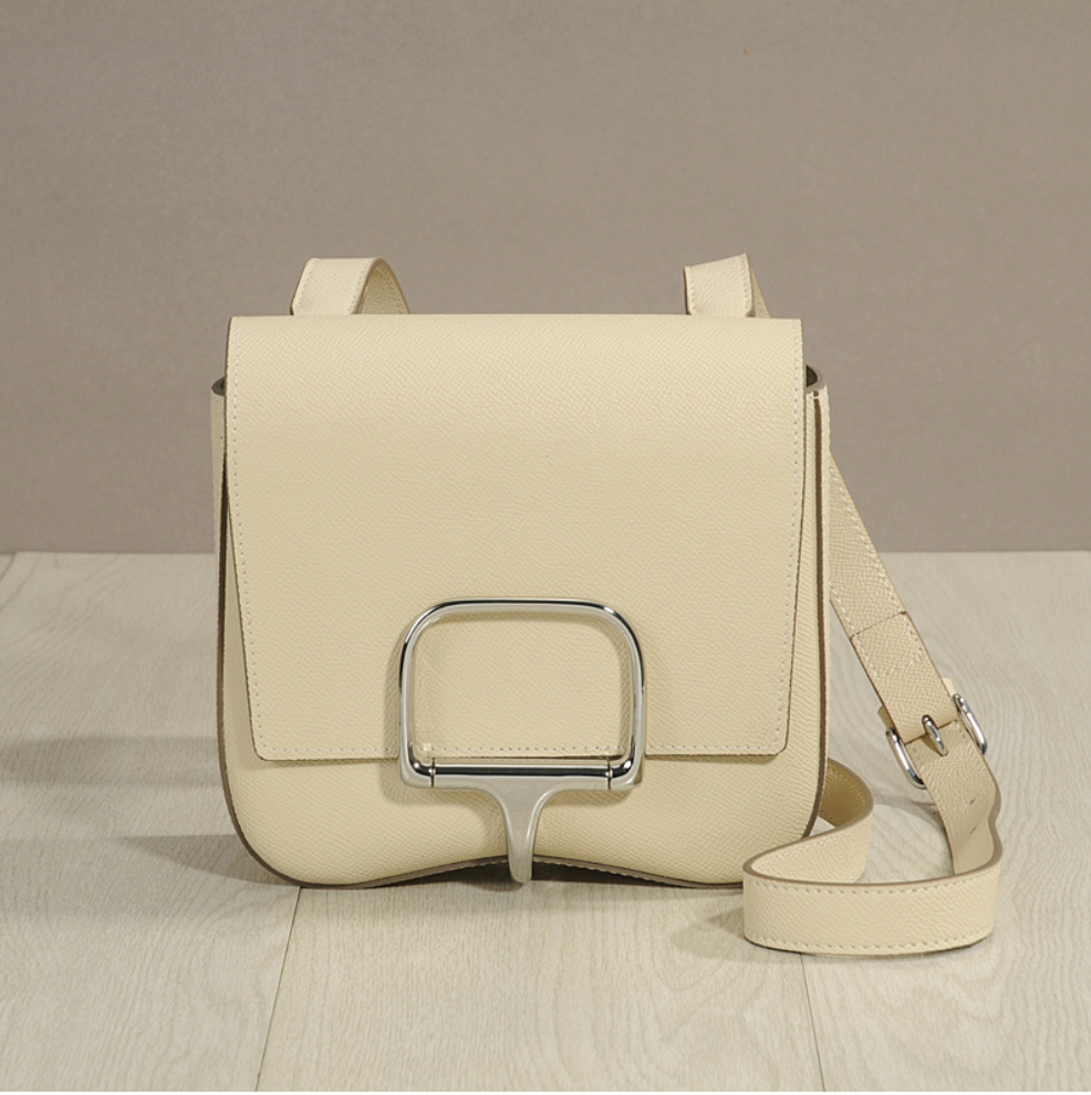 Genuine Leather Saddle Shoulder Bag