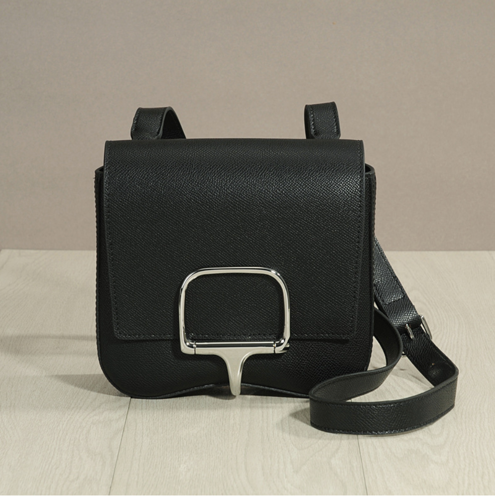 Genuine Leather Saddle Shoulder Bag