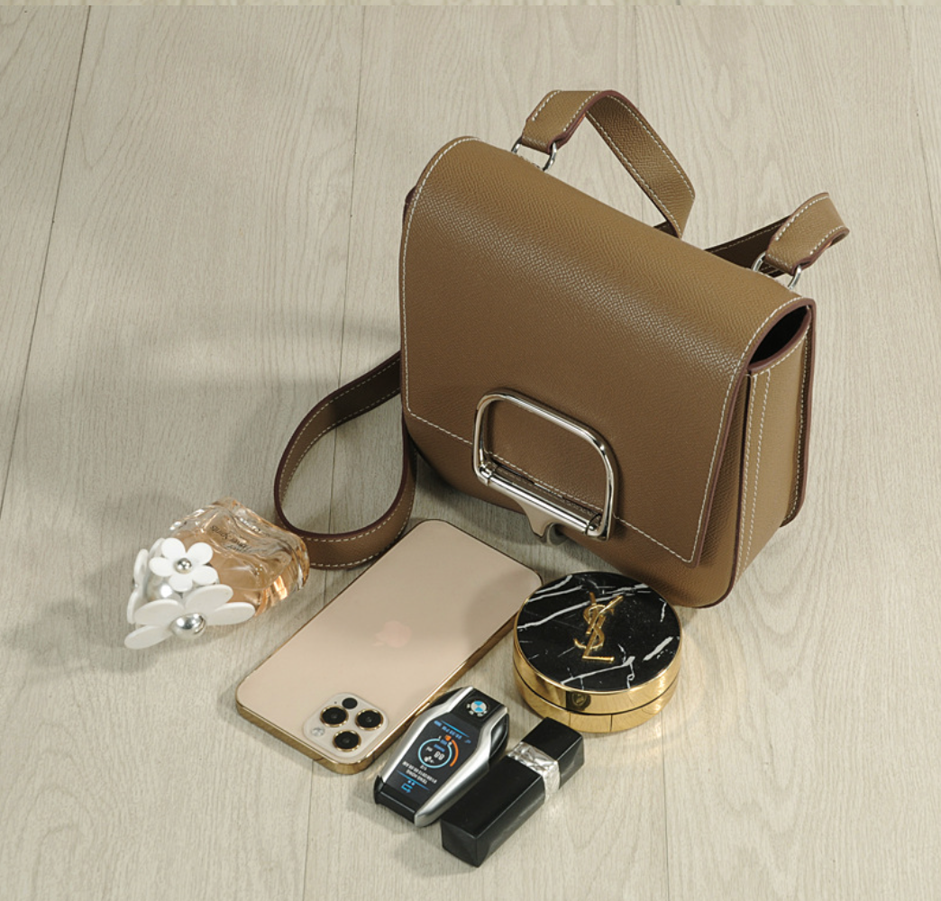 Genuine Leather Saddle Shoulder Bag