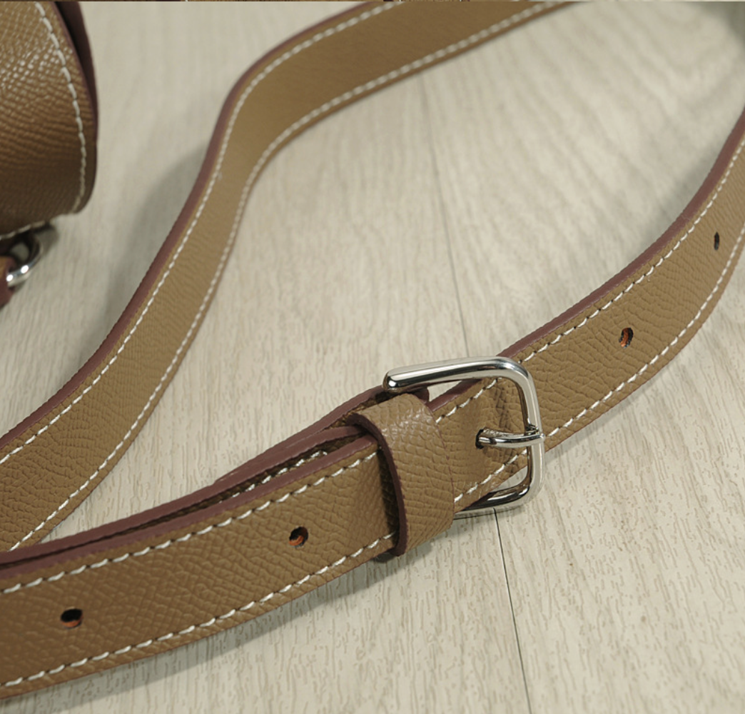 Genuine Leather Saddle Shoulder Bag