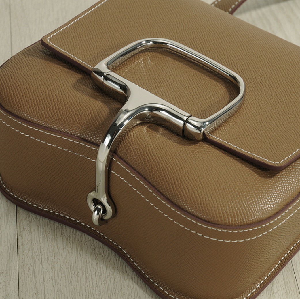 Genuine Leather Saddle Shoulder Bag