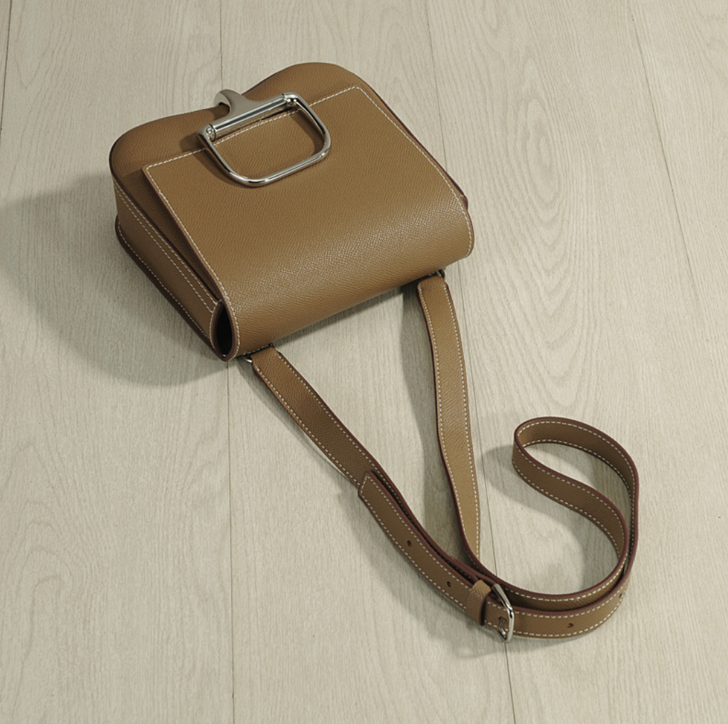 Genuine Leather Saddle Shoulder Bag