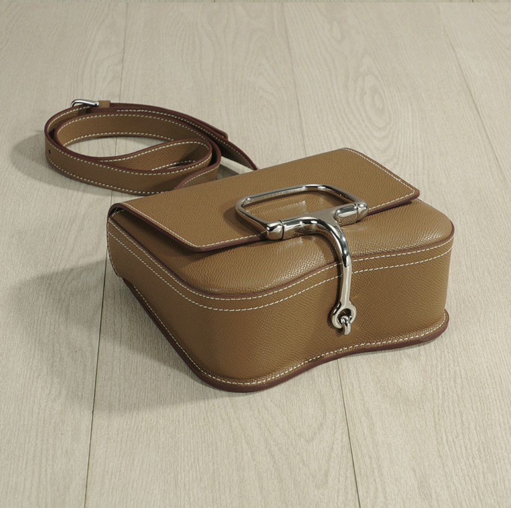 Genuine Leather Saddle Shoulder Bag