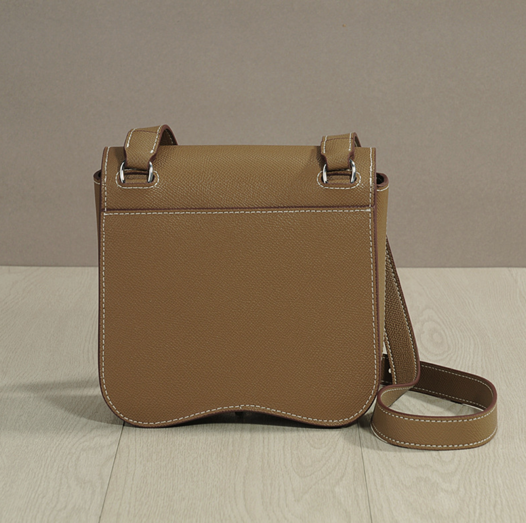 Genuine Leather Saddle Shoulder Bag