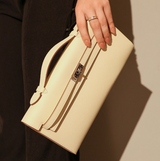 Top-Handle Leather Clutch