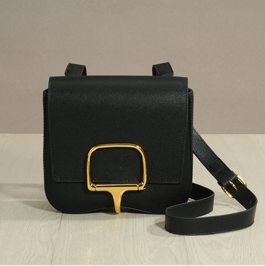 Genuine Leather Saddle Shoulder Bag