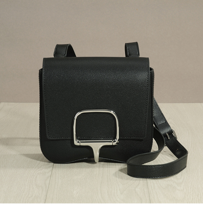 Genuine Leather Saddle Shoulder Bag