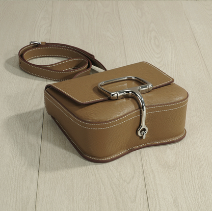 Genuine Leather Saddle Shoulder Bag
