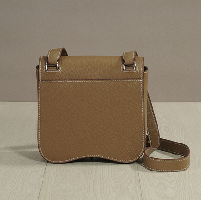 Genuine Leather Saddle Shoulder Bag