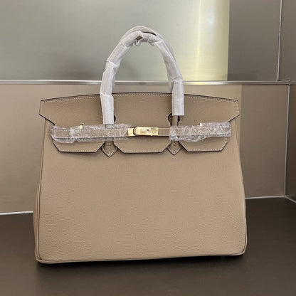 Her leather bag