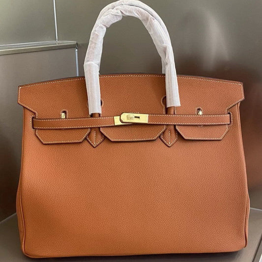 Her leather bag