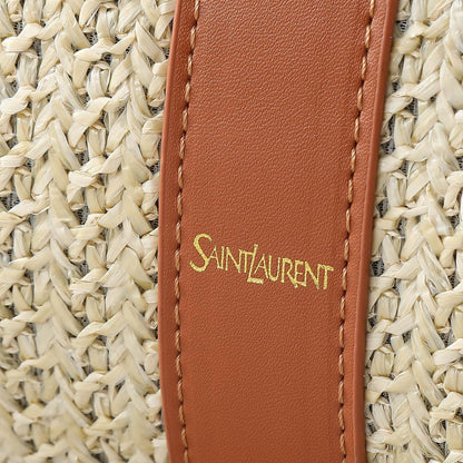 Saint Laurent Rive Gauche Raffia Tote Bag